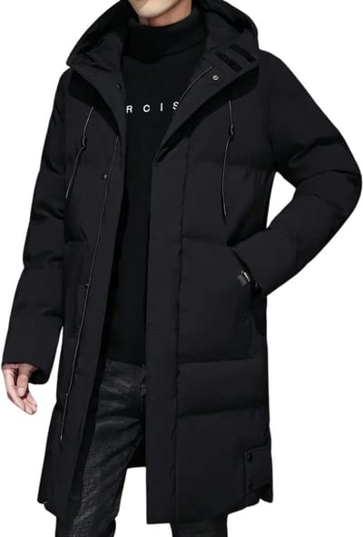 Winterjas Heren - Parka - Winter - Jas - Volwassen - Stijlvol - Zwart - XXS