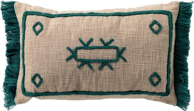 Dutch Decor CIRO - kussenhoes 30x50 cm - etnisch dessin - Latigo Bay - blauw - met rits - zonder binnenkussen