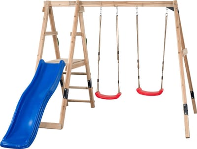 Swingking Schommel Ava Met Glijbaan Blauw 235x274x185cm