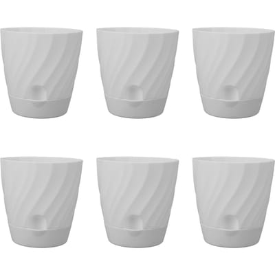 6 stuks Plastic Bloempot Tuinieren Plantenbak Lichtgewicht Plastic Plantenbak voor Thuis Balkon