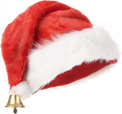 Luxueuze kerstmuts met belletje voor volwassenen - Verkleedhoofddeksel