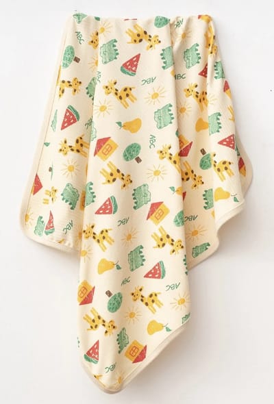 Dutchdreumes omslagdoek Giraf baby wikkeldeken 80cm x 90cm 100% katoen
