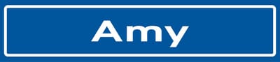 Fotofabriek Straatnaambord Amy | Straatnaambord met naam | Cadeau Amy