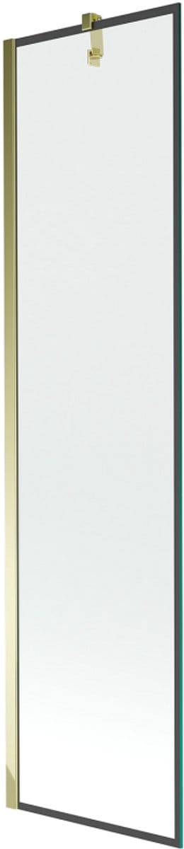 Mexen Next douchescherm 1-deurs 50 x 150 , zwart frame, goud - 895-050-000-00-70-50