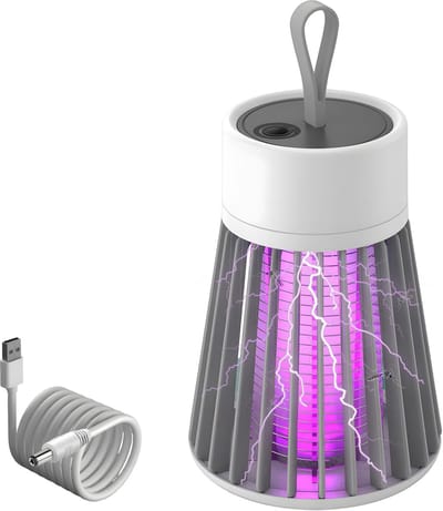 Insectenverdelger Elektrisch, Muggenverdelger-Lampe USB Oplaadbare krachtige Muggenlamp met LED UV-Lamp Insectenvangst voor Binnen en Buiten Tuinen, Keuken, Camping