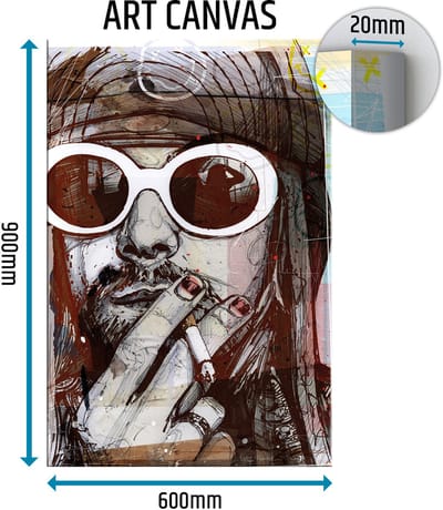 Kurt Cobain canvas 60x90 cm