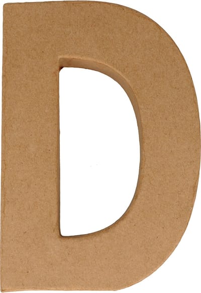 Artemio letter D papier-maché 15 cm
