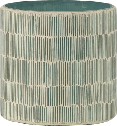 J-Line windlicht Mozaiek - glas - grijs - medium