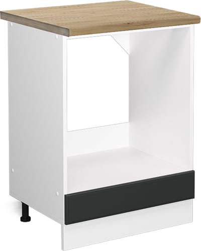 Vicco R-Line Ovenombouwkast – 60 cm, WB Eik Antraciet landhuis