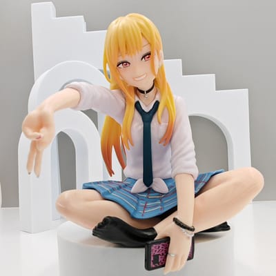 Nieuw My Dress-Up Darling Marin Kitagawa Zittend Anime Model Schattig Bishoujo Verzamelaar Model Bureau Decoratie Verjaardagscadeau voor Fans gray