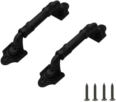 2 Stuks Schuifdeur Trekgreep voor Houten Tuin Gate Schuur Kast Deur Grote Houten Deurklink Antieke Ijzeren Deuren Vintage Deurklink 160mm