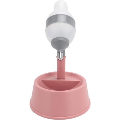 Staande Waterdispenser voor Huisdieren 2-in-1 Kat Hond Staande Kom met Afneembare Paal Automatisch Voedend Water Hoogte