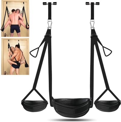Sex Schommel - Sex Swing Extra Stevig – Seksschommel – Seksspeeltjes voor Koppel – Seks Schommel BDSM – Erotiek Toys - Sex Sling – Love Swing – Discreet Verpakt – Zwart