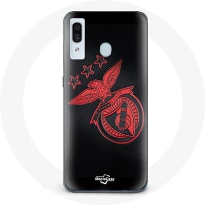 Coque - Maniacase - Samsung Galaxy A30 - Noir - Souple - Motif Benfica noir