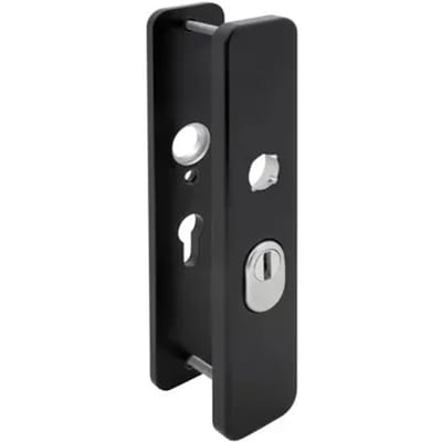 Nemef Veiligheidsbeslag Voor Deur 3711 - Aluminium Zwart - Skg*** Kerntrekbeveiliging - Pc55mm