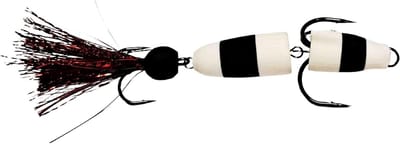 Mandala Foamshad - Kunstaas Jigging Shad - Roofvissen Vangen - Dressuurdoorbrekend Effect - Maat M - Zwart Wit