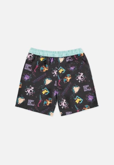 Pokémon - Characters Ready For Battle Zwemshorts - XS - Zwart