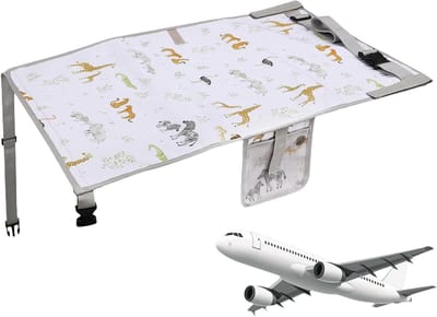 Vliegtuigbed Peuter - Reisbed Kinderen - Comfortabel Reizen - Opvouwbaar Waterdicht - 76 x 445 cm - Afrikaanse Graslanden