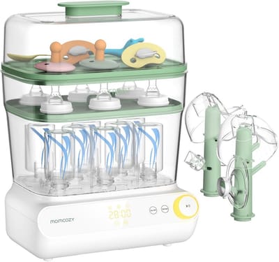Flessen Sterilisator Droger - Babyfles Reiniger - Baby Flessen Schoon - 3 Lagen Grote Capaciteit