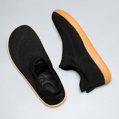 Herenschoenen Brede Barefoot Schoenen voor Heren Outdoor Minimalistische Wandelsneakers Ademend Comfortabel Plus Maat 39-46 Zwarte Schoenen 44 black