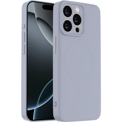 ShieldCase siliconen back cover met magneet geschikt voor iPhone 16 Pro hoesje - TPU / siliconen backcover - telefoonhoesje speciaal voor magnetische accessoires - hoesje met camera cover (lila)