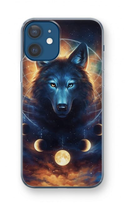 Case Company® - Hoesje geschikt voor iPhone 12 hoesje - Wolf Dreamcatcher - Soft Cover Telefoonhoesje - Bescherming aan alle Kanten en Schermrand