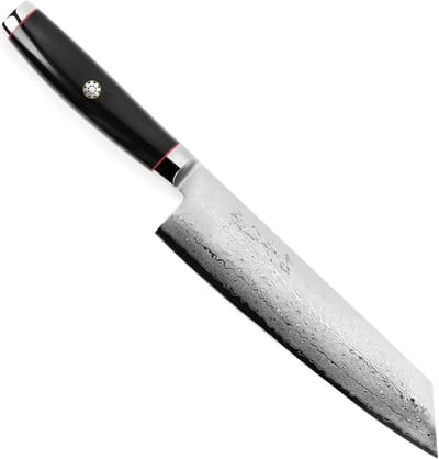 Yaxell Super Gou Ypsilon Kiritsuke Koksmes 20 cm – 193 Lagen Damaststaal – SG2 Staal – 63 HRC – Canvas-Micarta Heft – Japan