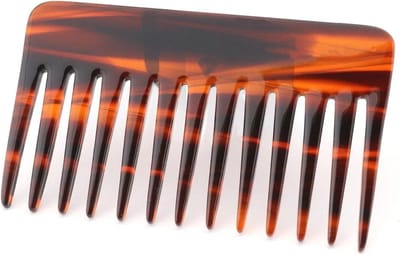 Kam voor Haar - Stylingkam Ontklitter - Haar Stylen - Brede Tanden - 10 cm Lengte - Bruin