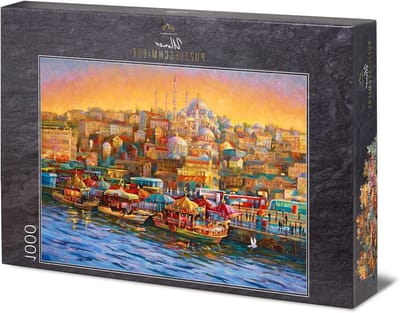 Legpuzzel 1000 stukjes - Stadsgezicht puzzel - Ontspannend tijdverdrijf - Premium karton 1.9mm - 68 x 48 cm - Aarde tinten