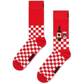 Happy Socks Sokken Wine and Dine - Maat 41-46 - Heren - Grappige sokken - Halfhoge sokken