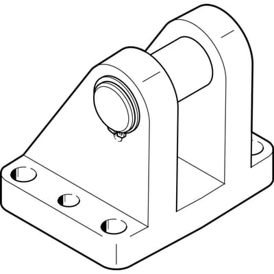 Festo Lagerblok Bouwgrootte 125 - 31767 - P2GU7
