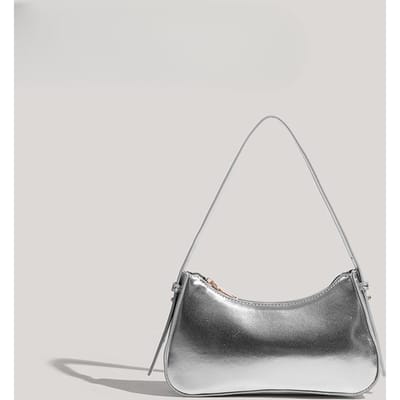 Rode Tas met Textuur van Okseltassen met Elegante Eenvoudige Handtassen en Veelzijdige Temperament Schoudertassen gray
