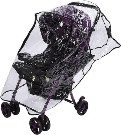 Transparante regenhoes voor kinderwagens - Weerbestendige, geurloze bescherming voor onderweg