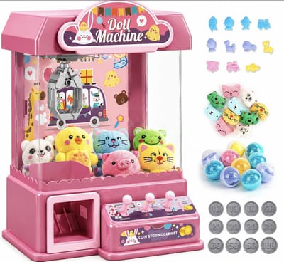 BSS® Candy Grabber Machine met Mini Knuffels en Muziek – Speelgoed Grijpmachine voor Kinderen