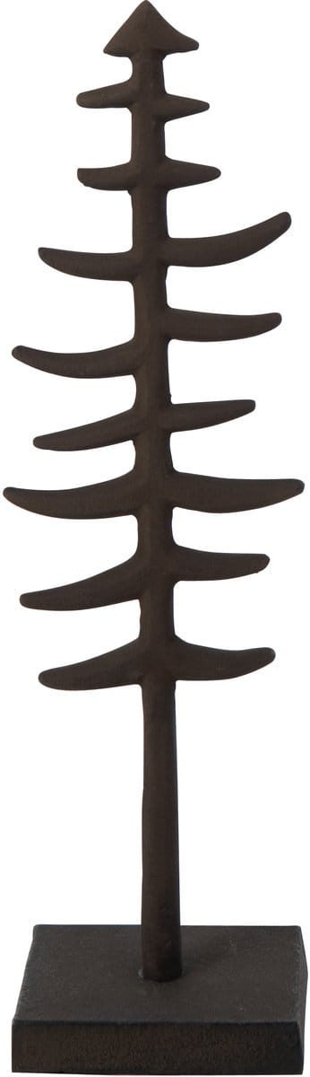 J-Line decoratie kerstboom - aluminium - donkerbruin - large