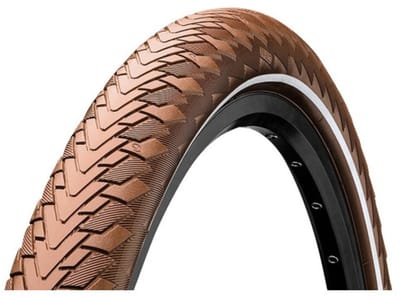 Continental Contact Cruiser Clincher Tyre 28" E-25 Reflex, brown Bandenmaat 55-622 | 28 x 2,2"