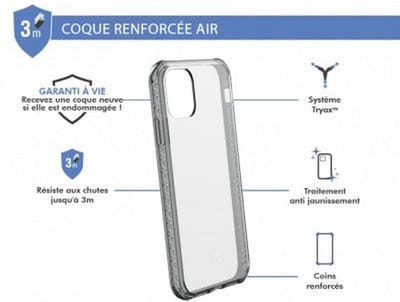 Force Case, Hoesje geschikt voor iPhone XR / 11 - AIR Versterkt, Transparant