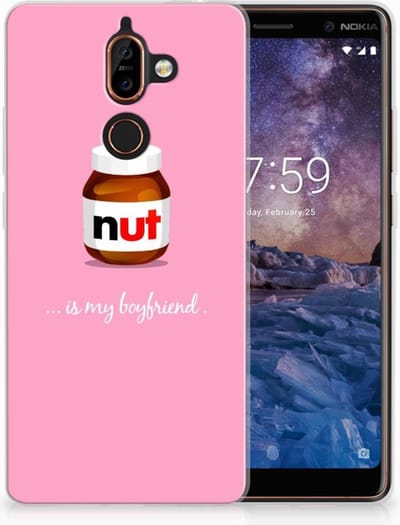 Nokia 7 Plus Siliconen Case Nut Boyfriend