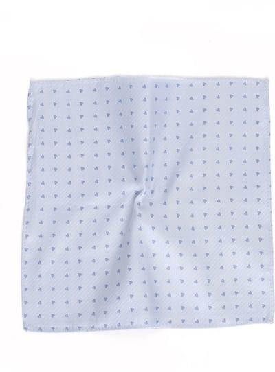 TRESANTI | BERTEL I Zijde pochet met hartjes | Sky Blauw