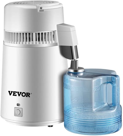 DIMICO - Waterzuiveringsapparaat - 750W - Zuiver waterdestilleerder - Destilleerder - Destileerapparaat- 4L - RVS - 1,3L p/m