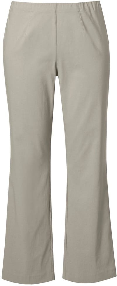 Ulla Popken - Dames - Bengalin broek - Grijs taupe - Maat 30