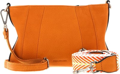 FREDsBRUDER Leren Schoudertas Brevion Crossbody Melon Oranje