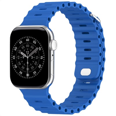 Premium Siliconen Sport bandje - Geschikt voor Apple Watch 1, 12, 2, 3, 4, 5, 6, 7, 8, 9, 10, 11 (42 mm), SE - 38/40/41 mm - Royal Blue