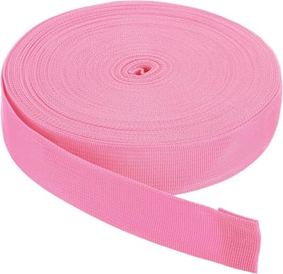 Nylon Riem - Spanband Plat - Doe-het-zelf Knutselen - Strak Weefsel - 4572 Meter x 381 cm - Roze