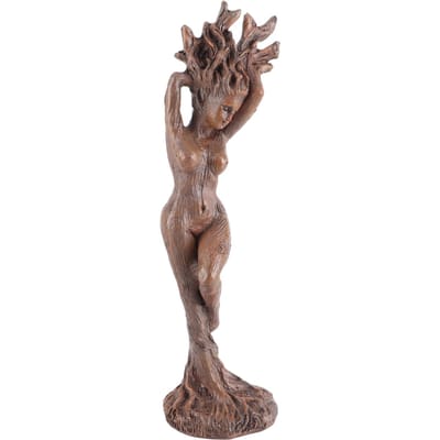 Hars Beeldjes Mensachtig Ornament Boom Gezicht Sculptuur Huis Handwerk Decoratie voor Tuin Erf gray