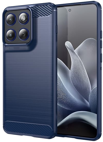 Coverup Hoesje - Geschikt voor Motorola Edge 70 Hoesje - Coverup Armor Brushed TPU Back Cover - Blauw