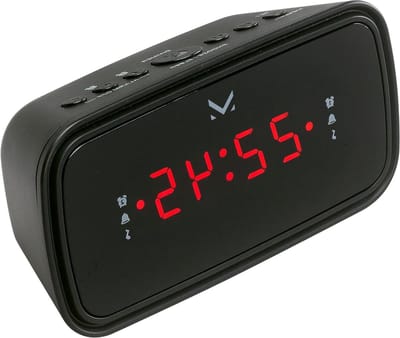 Wekker Radio - Digitale Klok - Wakker Worden - Dubbel Alarm - 13 cm - Zwart