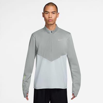 Nike Dri-FIT Winterized Pacer Half Zip Shirt Heren - Hardloopshirt Lange Mouwen - Half Zip - Sportshirt - Maat S