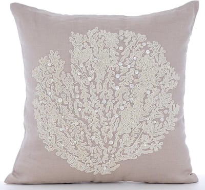 Decoratieve Kussens - Woonkamer Kussens - Interieur Verfraaien - 100% Handgemaakt - Set van 2 - Mokka
