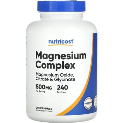 Nutricost, Magnesium Complex, 500 mg, 240 capsules